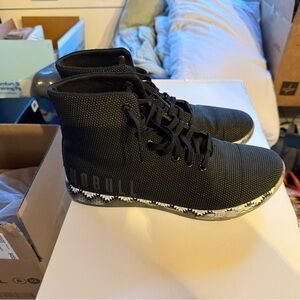 NOBULL Black and White High-Top Sneakers